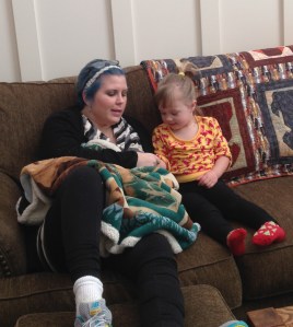 Danielle with my daughter, Maria this Christmas.